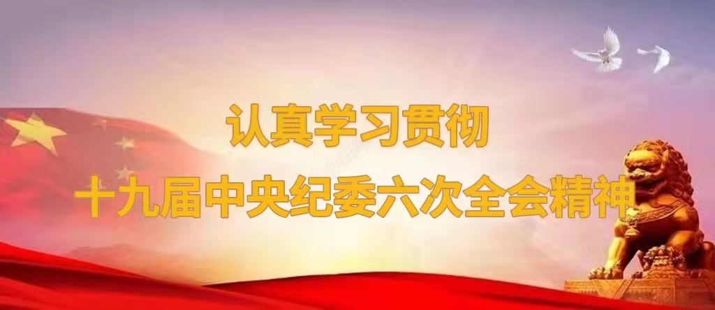 认真学习贯彻十九届中央纪委第六次全体会议